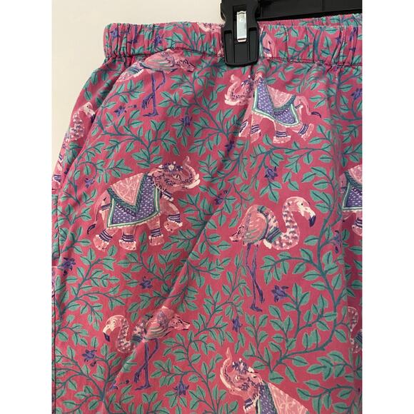 Printfresh Pink Purple Flamenco Shorts Indian Flamingo Elephant GUC 3X Pajama - Picture 4 of 8